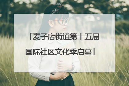 麦子店街道第十五届国际社区文化季启幕