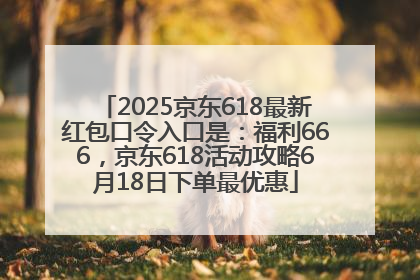 2025京东618最新红包口令入口是：福利666，京东618活动攻略6月18日下单最优惠