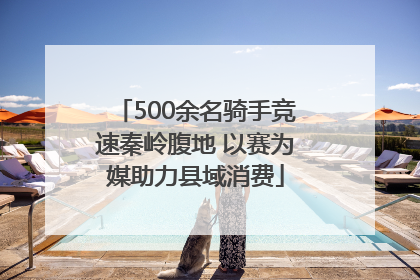 500余名骑手竞速秦岭腹地 以赛为媒助力县域消费