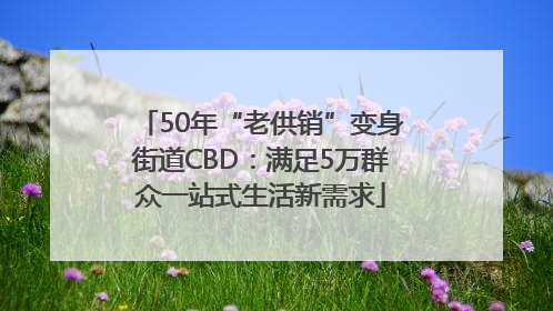 50年“老供销”变身街道CBD：满足5万群众一站式生活新需求