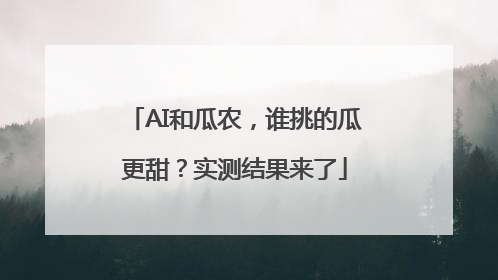 AI和瓜农，谁挑的瓜更甜？实测结果来了